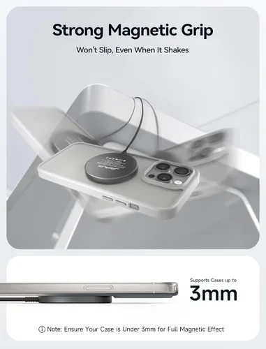 Vista 4 de JSAUX Cargador inalámbrico magnético compatible con cargador MagSafe / iPhone 16/16 Pro/16 Plus/16 Pro Max/iPhone 15 Pro Max Plus/iPhone 14 13 12