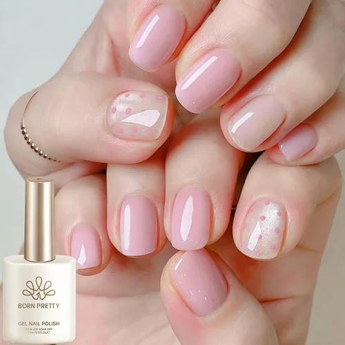 Vista 25 de Born Pretty - Esmalte de gel blanco lechoso, color blanco gelatina
