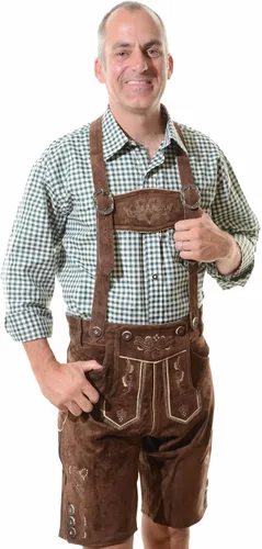 Vista 5 de Disfraz de Lederhosen auténtico Oktoberfest Lederhosen GEORG