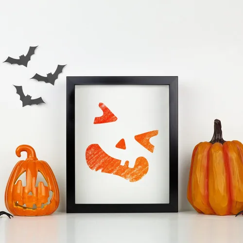 Vista 7 de 25 plantillas reutilizables de Halloween para dibujo de calabaza, plantillas temáticas de Halloween, plantillas temáticas de Halloween, plantilla