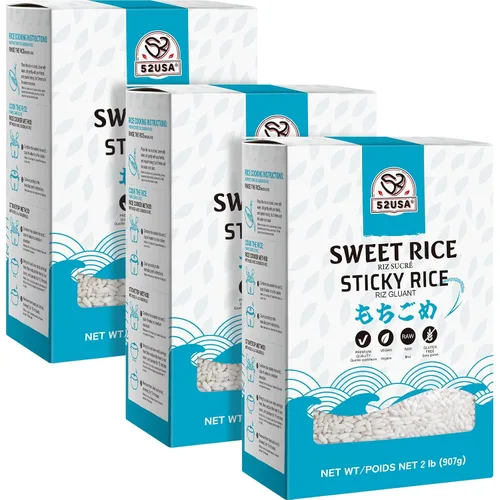 Vista 10 de 52USA - Arroz pegajoso dulce de 2 libras (32 onzas), arroz glutinoso