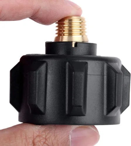 Vista 5 de Adaptador de depósito de propano Válvula reguladora de gas 1/4 pulgadas macho con tuerca (QCC1 1/4 "macho)