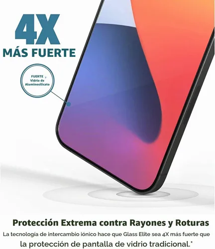 Vista 2 de ZAGG InvisibleShield Glass Elite+ Plus - Protector de pantalla para iPhone 12, iPhone 12 Pro, iPhone 11 y iPhone XR, vidrio templado más fuerte