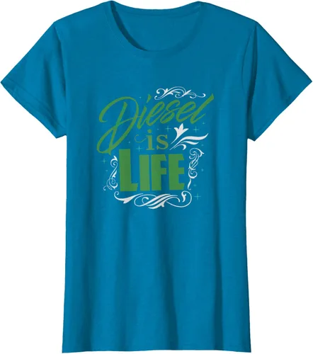 Vista 30 de Diesel is Life Roll Coal Diesels Truckers Smoke Camiseta Negro