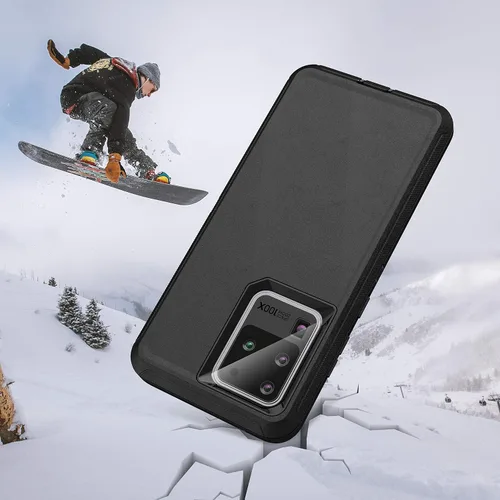 Vista 8 de MXX Funda resistente para Samsung Galaxy S20 Ultra (sin protector de pantalla) contra caídas Funda resistente para Galaxy S20 Ultra 5G (negro)