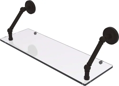 Vista 11 de Allied Brass PR-1/22-ORB Pr - Estante de vidrio con bordes biselados de 1 pulgada, 22 pulgadas, bronce aceitado