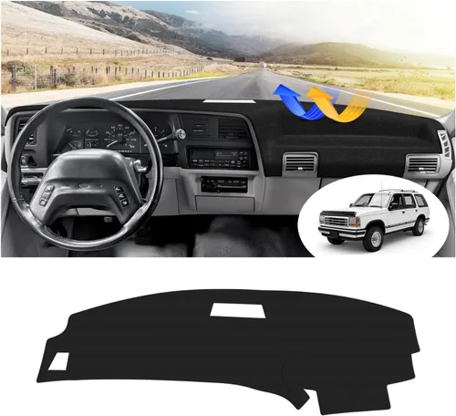 Vista 23 de FIILINES Cubierta para tablero Compatible con Mazda 3 2010-2013 Accesorios Tapete para tablero para Mazda 3 Accesorios Tapete para salpicadero