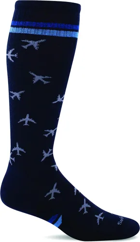 Vista 2 de Sockwell Calcetines de compresión graduados moderados In Flight para hombre Negro