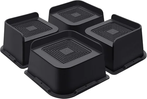 Vista 36 de ANNKUT Elevadores de cama de 1 pulgada resistentes, elevadores de muebles para cama, escritorio, mesa, sofá, sofá, elevadores de cama de gran