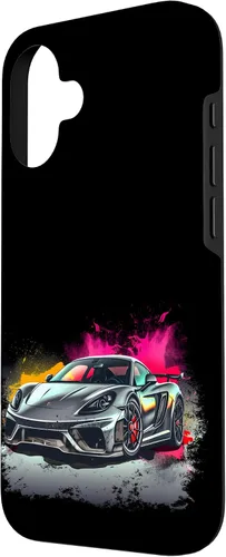 Vista 2 de Funda gráfica para iPhone 16 Supercar Exotic Sports Car Concept Car Poster