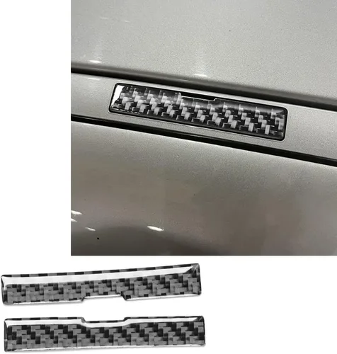 Vista 17 de ontto Accesorios de coche Fibra de carbono Exterior Cuerpo Frente Decoración Pegatinas Fit para Mercedes-Benz CLS C219 2004-2009 Negro