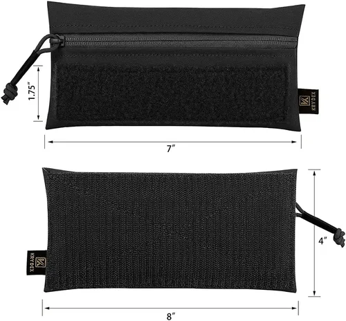 Vista 5 de KRYDEX Bolsa de administración con bolsa de bocadillos con panel de bucle para chaleco táctico Chest Rig