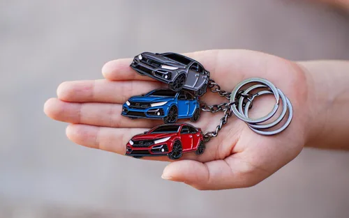Vista 3 de Gran llavero de coche - Va muy bien con llaves, accesorios compatibles con Civic
