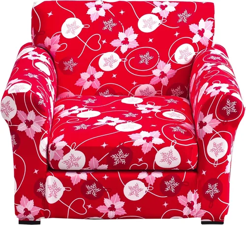 Vista 96 de Fundas elásticas para sofá de 1/2/3 cojines, funda estampada con fundas de cojín de asiento separadas, fundas de sofá lavables, protector de muebles