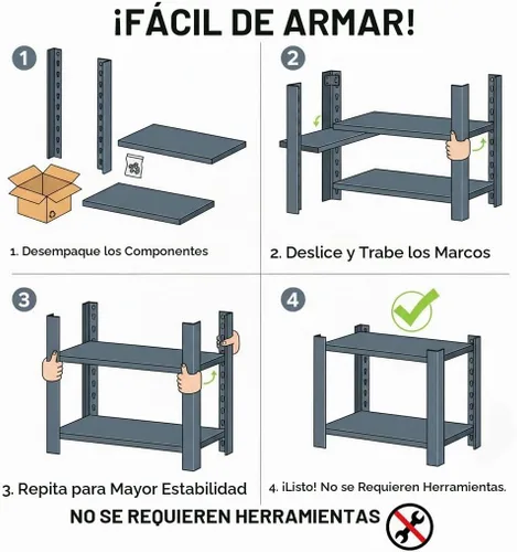 Vista 7 de Estantería de garaje resistente de 5 niveles, capacidad de 1,000 libras, estantería de almacenamiento de madera ajustable para garaje, cuarto