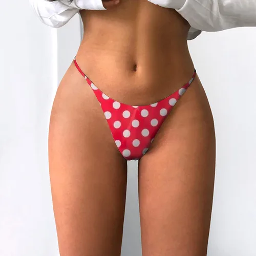 Vista 7 de Tangas para mujer con estampado de sol y tanga de talle bajo bragas elásticas