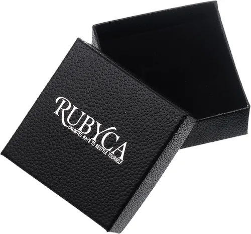 Vista 3 de RUBYCA Living Memory Locket collar 12 piedras natales de cristal flotante