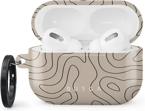 Vista 13 de Burga Funda para Airpods Pro 2 2022, compatible con Apple AirPods, funda protectora de plástico rígido, accesorios elegantes para teléfonos