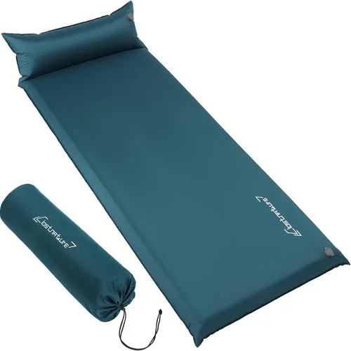 Vista 12 de Clostnature Colchoneta de dormir autoinflable para camping, almohadilla de campamento de 1.5/2/3 pulgadas, almohadilla de colchón inflable ligera