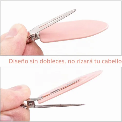 Vista 3 de Gingbiss 20 pinzas para el cabello sin doblar, pinzas para el cabello sin arrugas, pinzas con caja de almacenamiento para peinado, flequillo, ondas