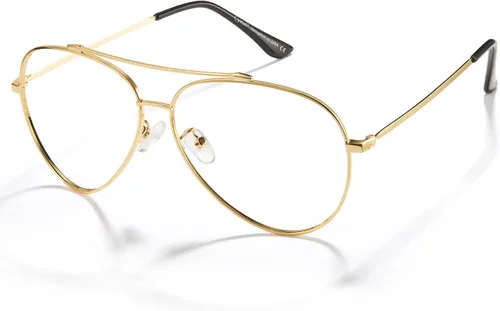 Vista 10 de Cyxus Davos French Ma-con Style Aviator Glasses Blue Light Blocking Eyeglasses for Computer UV Protection Anti Eyestrain 8805