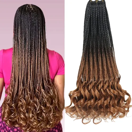 Vista 85 de Cabello para Trenzas Rizo Francés Color 1 Trenzas de Ganchillo Rizo Francés 10 Pulgadas Trenzas de Caja Cabello de Ganchillo para Mujeres y Niños