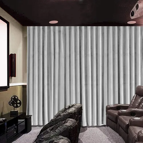 Vista 8 de cololeaf Panel de cortinas opacas de terciopelo con forro para cine en casa, cortina de ganchos planos para barra transversal o pista, 100 pulgadas