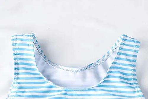 Vista 5 de Traje de baño de una pieza para bebé niña, traje de baño de flamenco para bebé, traje de baño de traje de baño con protección contra erupciones 1