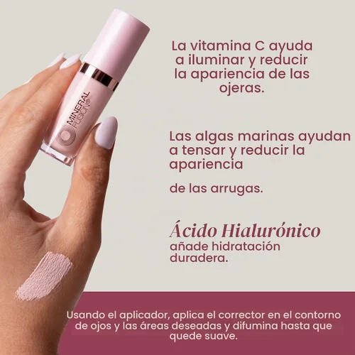 Vista 4 de Mineral Fusion, Corrector líquido iluminador, 0.2 onzas líquidas Brightening