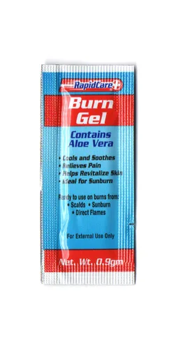 Vista 4 de Rapid Care First Aid 401-25-4 bolsas de gel para quemaduras de emergencia, alivia el dolor, enfría y alivia quemaduras y quemaduras, contiene aloe