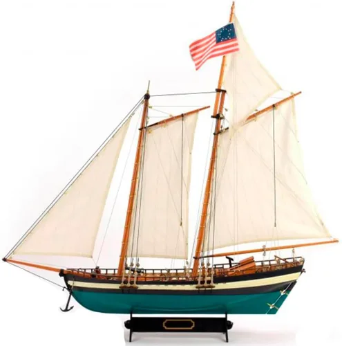 Vista 2 de Artesanía Latina - Kit de modelo de barco de madera - Goleta americana, Virginia - Modelo 22115, escala 1:41 - Modelos para montar - Nivel