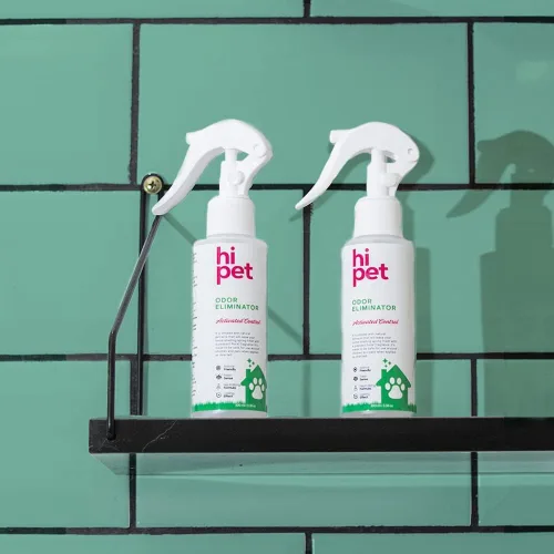 Vista 8 de Hi Pet Eliminador de olores en aerosol, desodorante de arena para gatos, eliminador de olores de perrera, termina con los malos olores causados por
