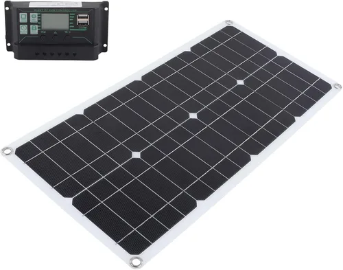 Vista 6 de Diydeg Kit de panel solar, módulo fotovoltaico totalmente monocristalino de 250 W, kit de inicio de panel solar con controlador PWM de 10 A, 12 V
