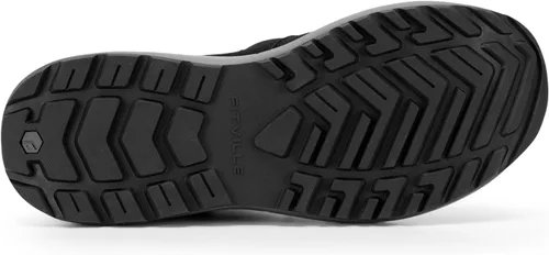 Vista 5 de FitVille Zapatos anchos de senderismo para hombre, zapatos de senderismo para caminar, tenis de senderismo con soporte de arco
