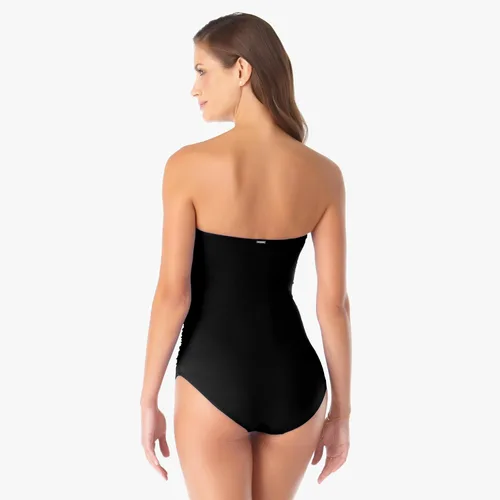 Vista 3 de Anne Cole Traje de baño de una pieza fruncido frontal para mujer