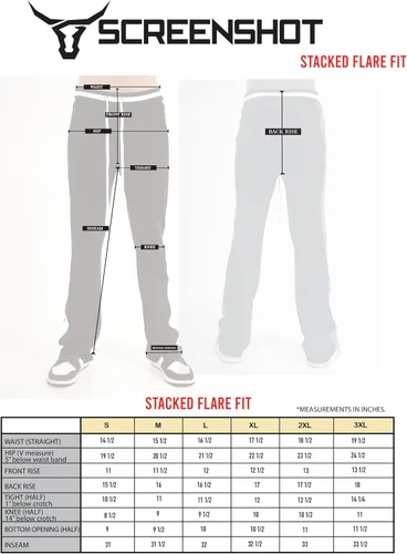 Vista 6 de SCREENSHOT Pantalones de forro polar 3202 Streetwear Urban Fit - Pantalones deportivos apilados con cordón de banda de basura acanalada