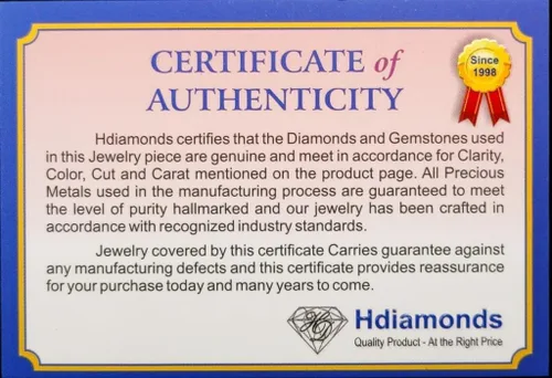 Vista 9 de Hdiamonds Pendientes de aro de plata de ley con diamantes