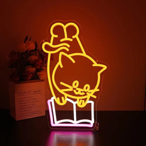 Vista 21 de Letrero de luz LED para baño con diseño grabado para decoración de pared, baño, bar o decoración divertida de habitación, alimentado por USB
