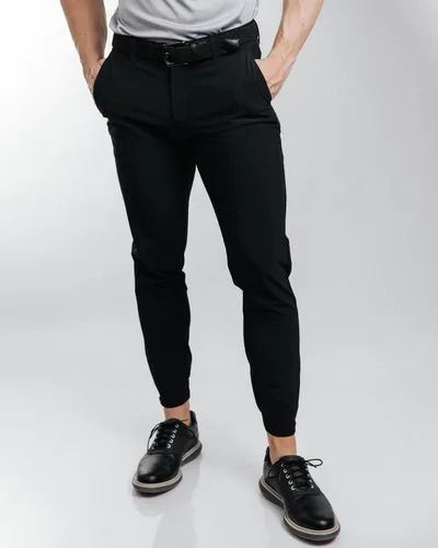 Vista 2 de Primo Pantalón deportivo de golf, ligero elástico en cuatro direcciones, 4 bolsillos, cintura interior de gel, tobillos con cremallera elástica