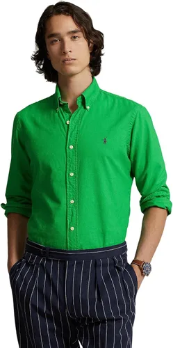 Vista 48 de POLO RALPH LAUREN Men's Classic Fit Plaid Oxford Shirt Blanco básico