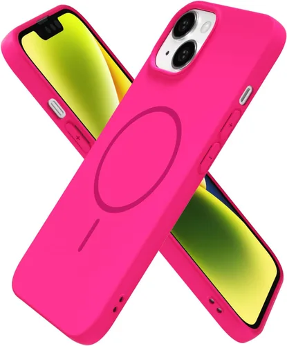 Vista 154 de Oakxco Funda de Silicona Mag Safe para iPhone 12 Pro Max, Funda Magnética Delgada y Fina Compatible con Carga Inalámbrica MagSafe, Bonita Funda
