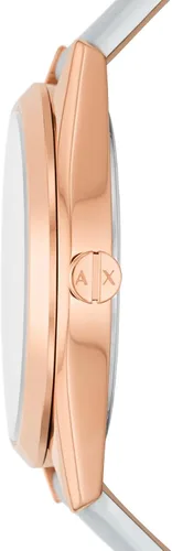 Vista 2 de AX Armani Exchange Reloj de cuarzo para mujer con correa de acero inoxidable