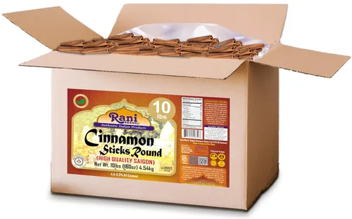 Vista 3 de Rani Palitos de Canela 160oz (10lbs) 4.54kg Caja a Granel - 875-1000 Palitos - Aroma Fuerte, Perfecto para Hornear, Cocinar y Bebidas Más de 3