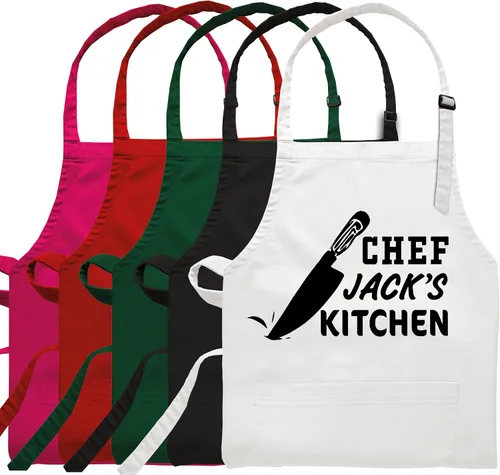 Vista 6 de Delantal de chef personalizado para hombres, regalos de parrilla para hombres, regalo para hombre, regalo para papá, día del padre y Navidad
