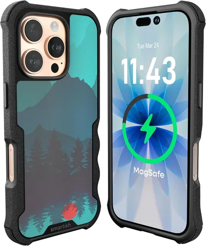 Vista 39 de Smartish Funda para iPhone 12 Pro Max Armor - Gripzilla [resistente + protectora] Funda de agarre delgada y resistente - Black Tie Affair