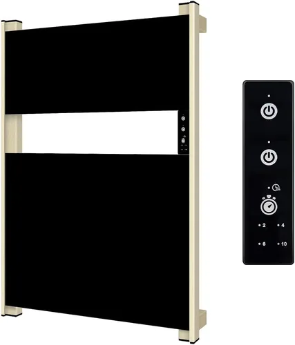 Vista 10 de Toallero térmico para baño, calentador de toallas con temporizador montado en la pared, calentador de toallas eléctrico, calentador de toallas