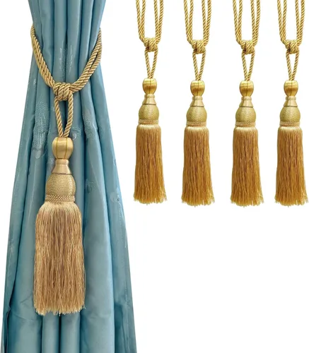 Vista 5 de Venta de maravillosos alzapaños de cortina para cortinas para el hogar, accesorios de cierre de hebilla trenzada, accesorios para cortinas de Beige