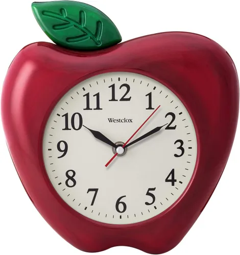 Vista 3 de Westclox Reloj de pared Apple tridimensional de 10" - Modelo #38038A