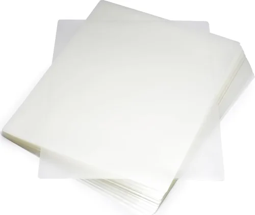 Vista 6 de Amazon Basics Hojas laminadoras de papel de plástico laminado térmico transparente, 9 x 11.5 pulgadas, paquete de 50, 2.8 mil