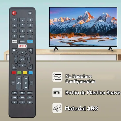 Vista 2 de Reemplazo del mando a distancia para SILO SL3220V1 SL5020V12 SL7520VF Smart TV